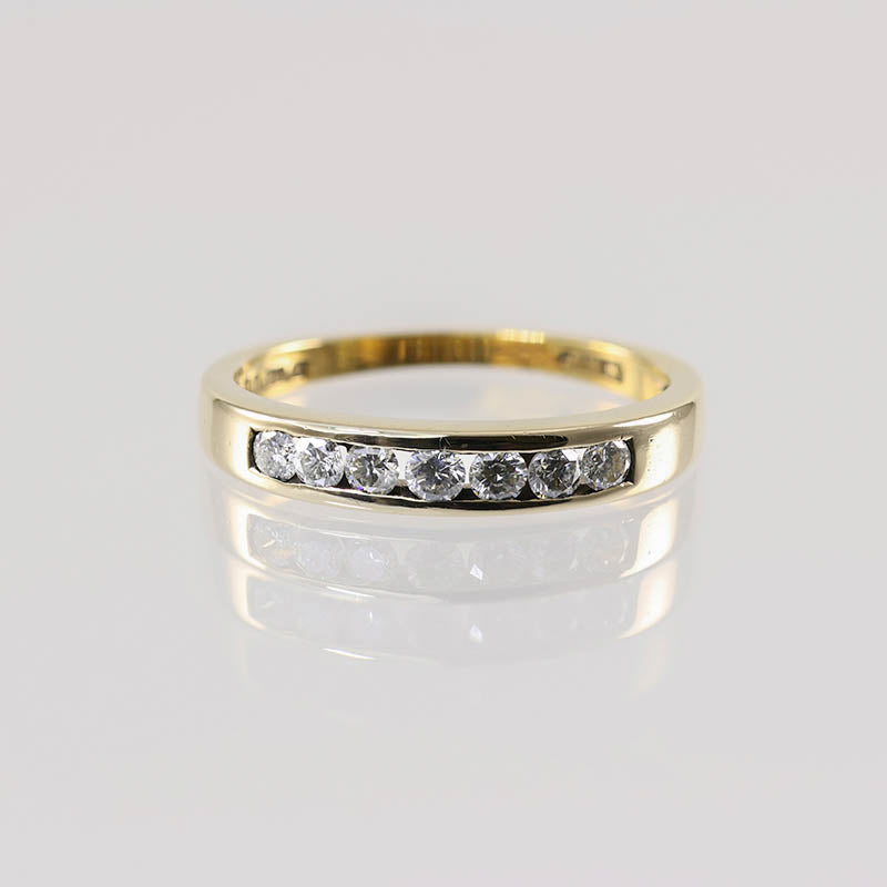 9Ct Gold Diamond Seven Stone Ring