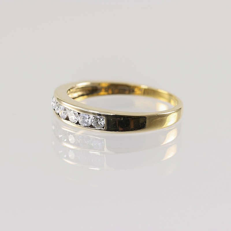 9Ct Gold Diamond Seven Stone Ring
