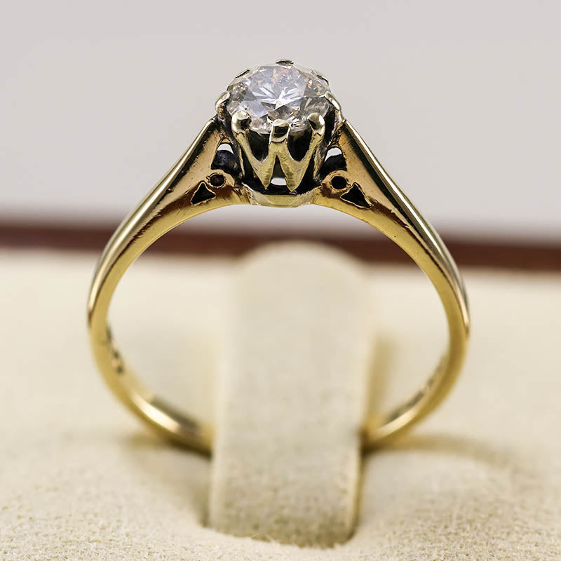 9Ct Gold 0.48Ct Diamond Solitaire Ring