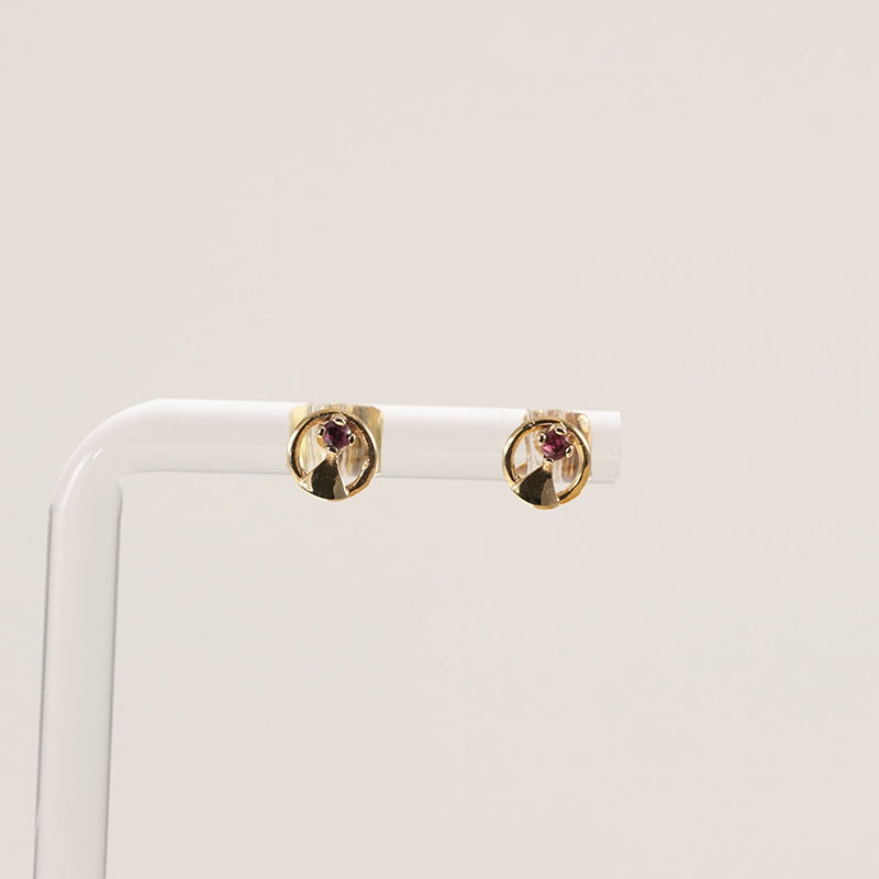 9Ct Gold Ruby Stud Earrings — preloved 9ct gold, Ruby | Sparklier Fine Jewellery