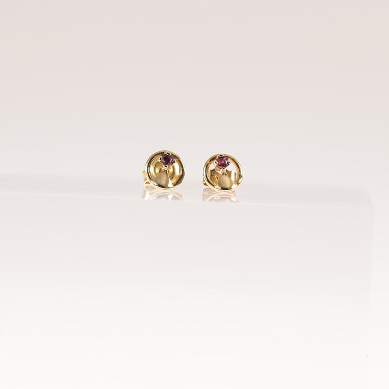 9Ct Gold Ruby Stud Earrings — preloved 9ct gold, Ruby | Sparklier Fine Jewellery