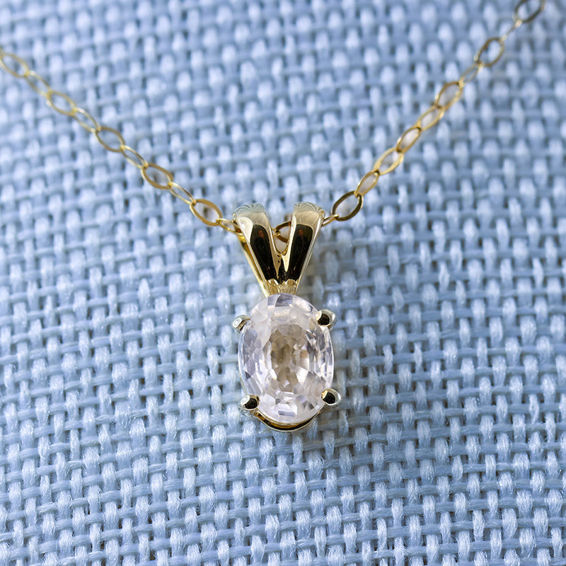 10Ct Gold Zircon Pendant in 10ct Gold