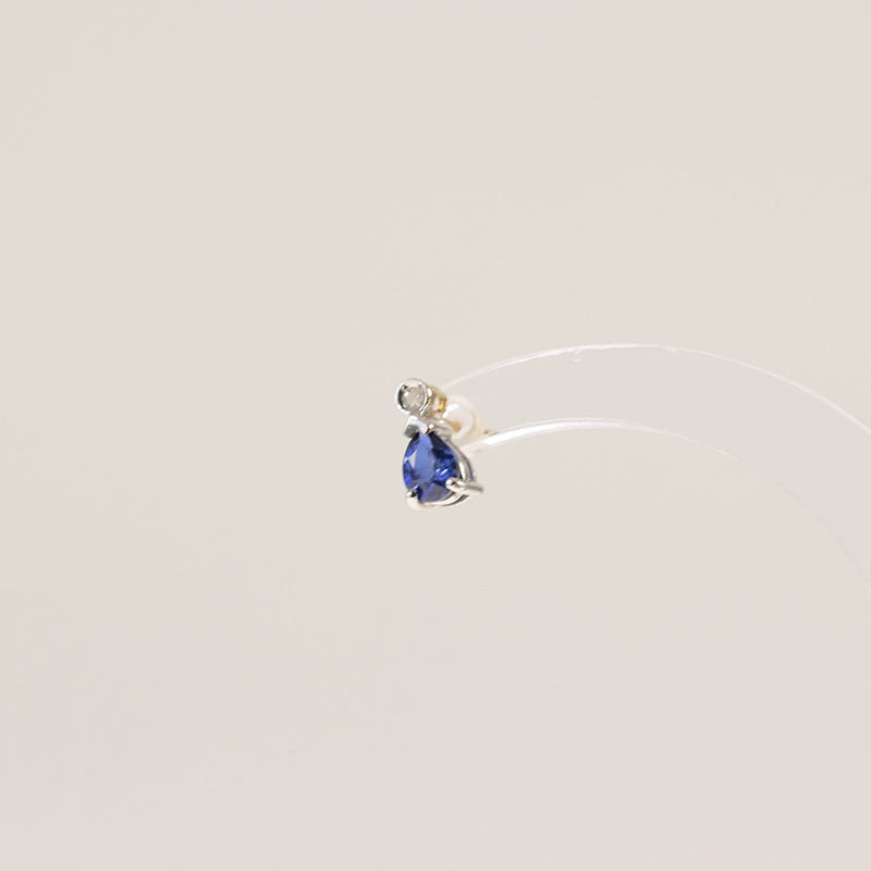 9Ct Gold Sapphire & Diamond Earrings — preloved 9ct gold, Sapphire | Sparklier Fine Jewellery