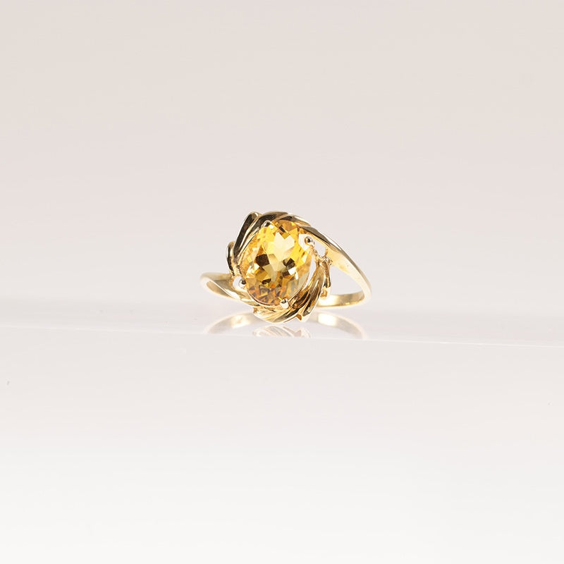 10ct Gold Citrine Ring — preloved 10ct gold, citrine | Sparklier Fine Jewellery