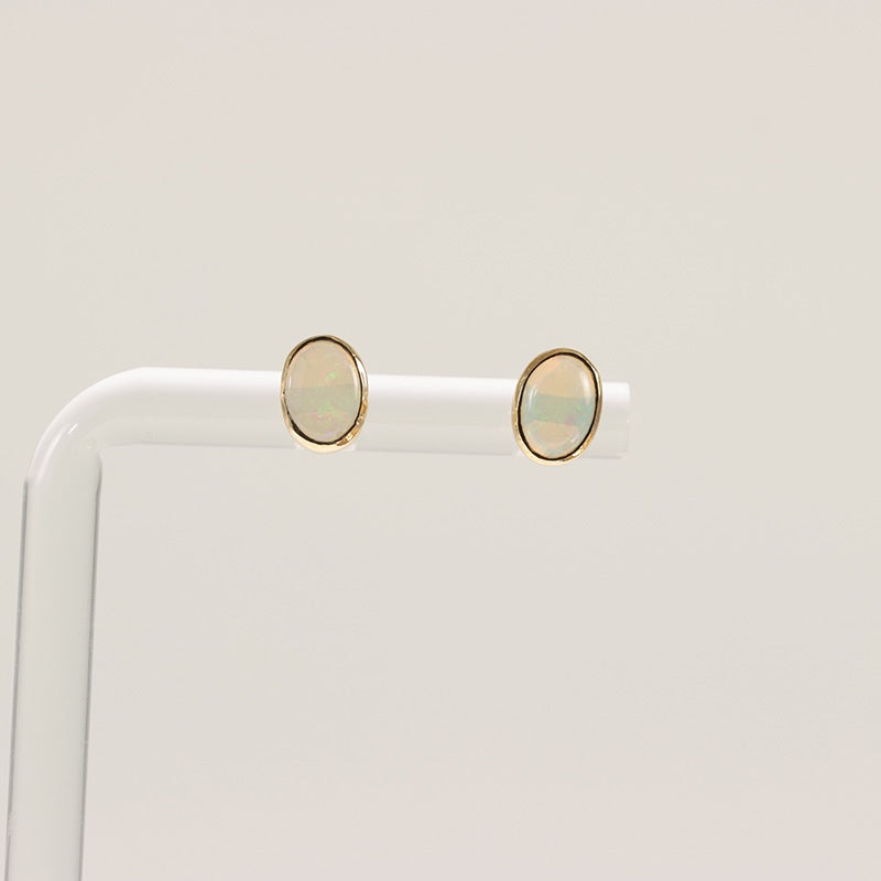 9Ct Gold Opal Stud Earrings — preloved 9ct gold, opal | Sparklier Fine Jewellery