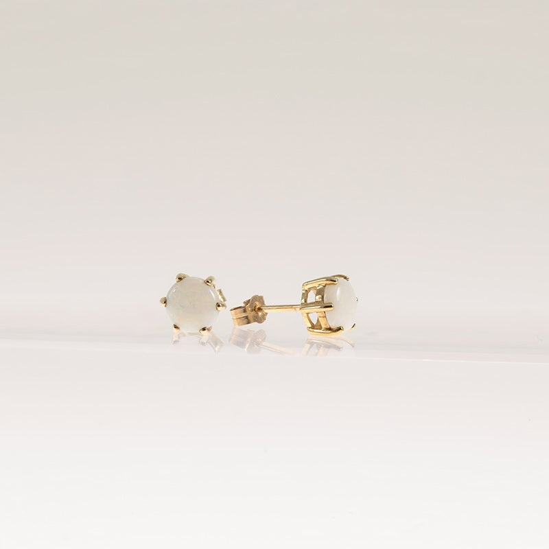 9Ct Gold Opal Stud Earrings — preloved 9ct gold, opal | Sparklier Fine Jewellery