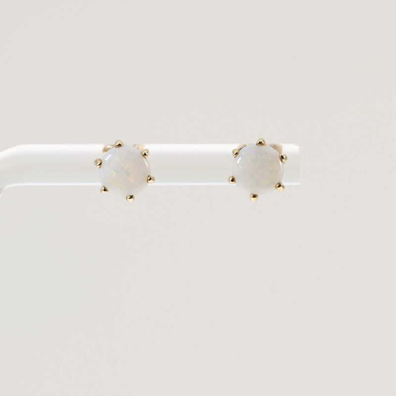 9Ct Gold Opal Stud Earrings — preloved 9ct gold, opal | Sparklier Fine Jewellery