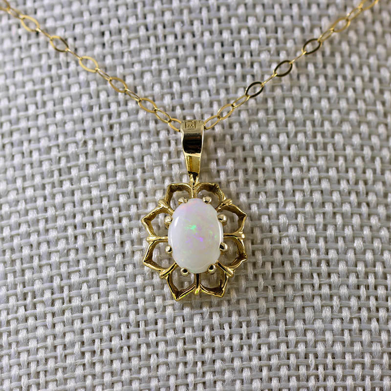 9Ct Gold Fancy Opal Pendant