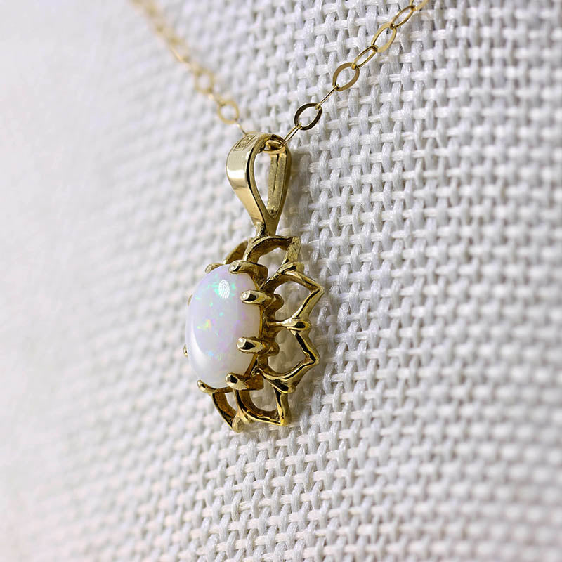 9Ct Gold Fancy Opal Pendant