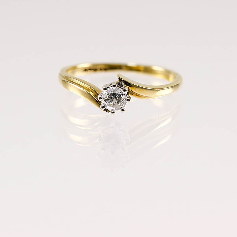 9Ct Gold 0.25Ct Diamond Solitaire Ring