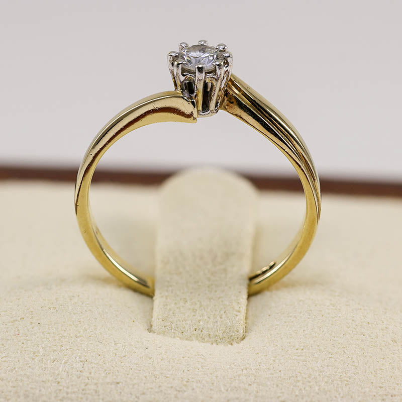 9Ct Gold 0.25Ct Diamond Solitaire Ring