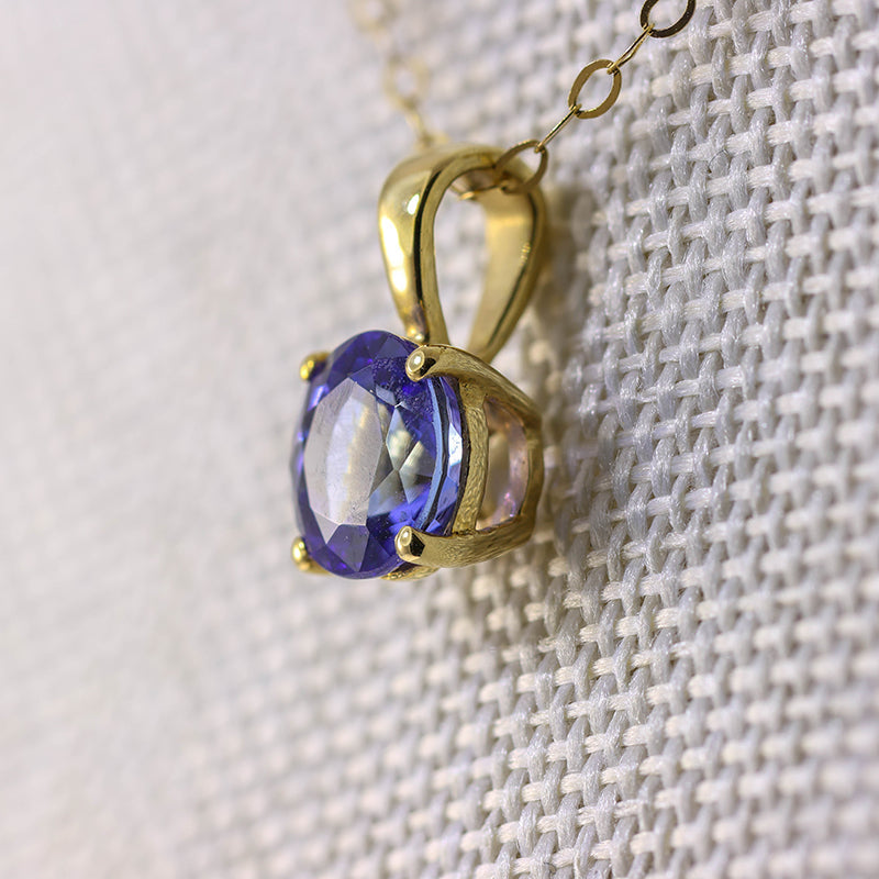 10Ct Gold Tanzanite 1.5Ct Pendant