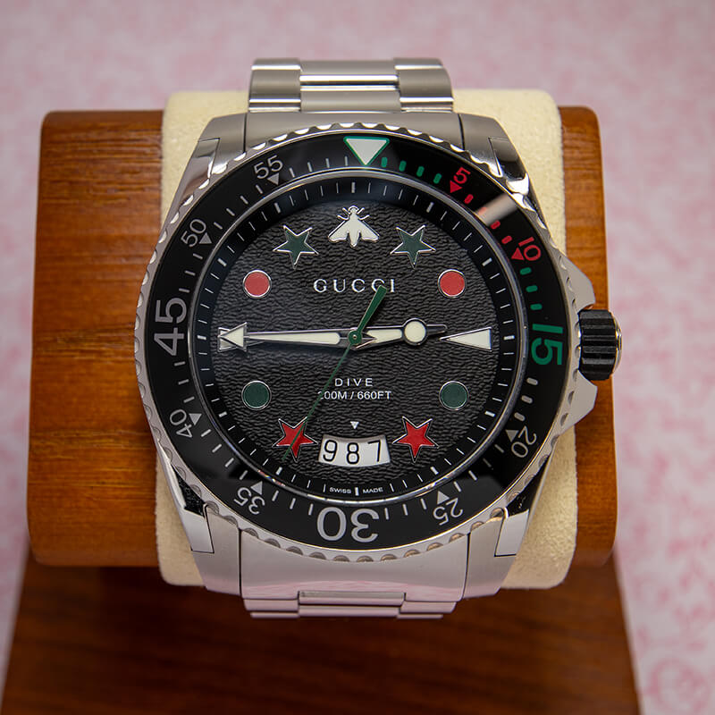 Gucci Dive 136.2 Stainless Steel Watch-1