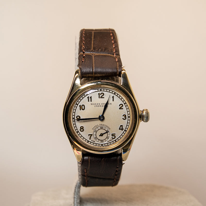 1953 9ct gold Glasgow Imported Rolex Imperial Oyster Ultra Prima-1