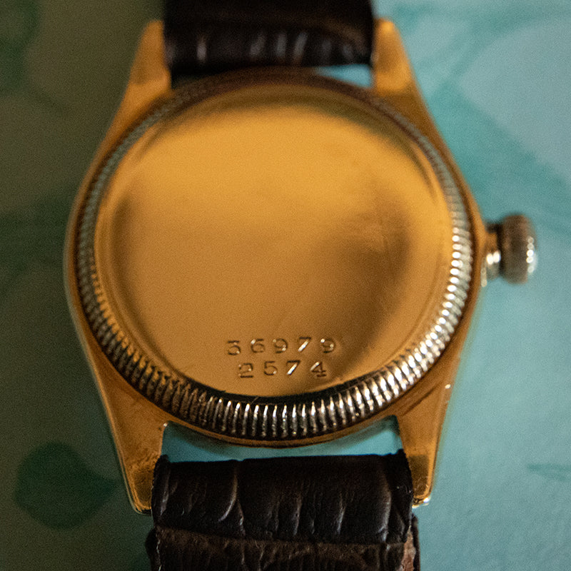 1953 9ct gold Glasgow Imported Rolex Imperial Oyster Ultra Prima-2