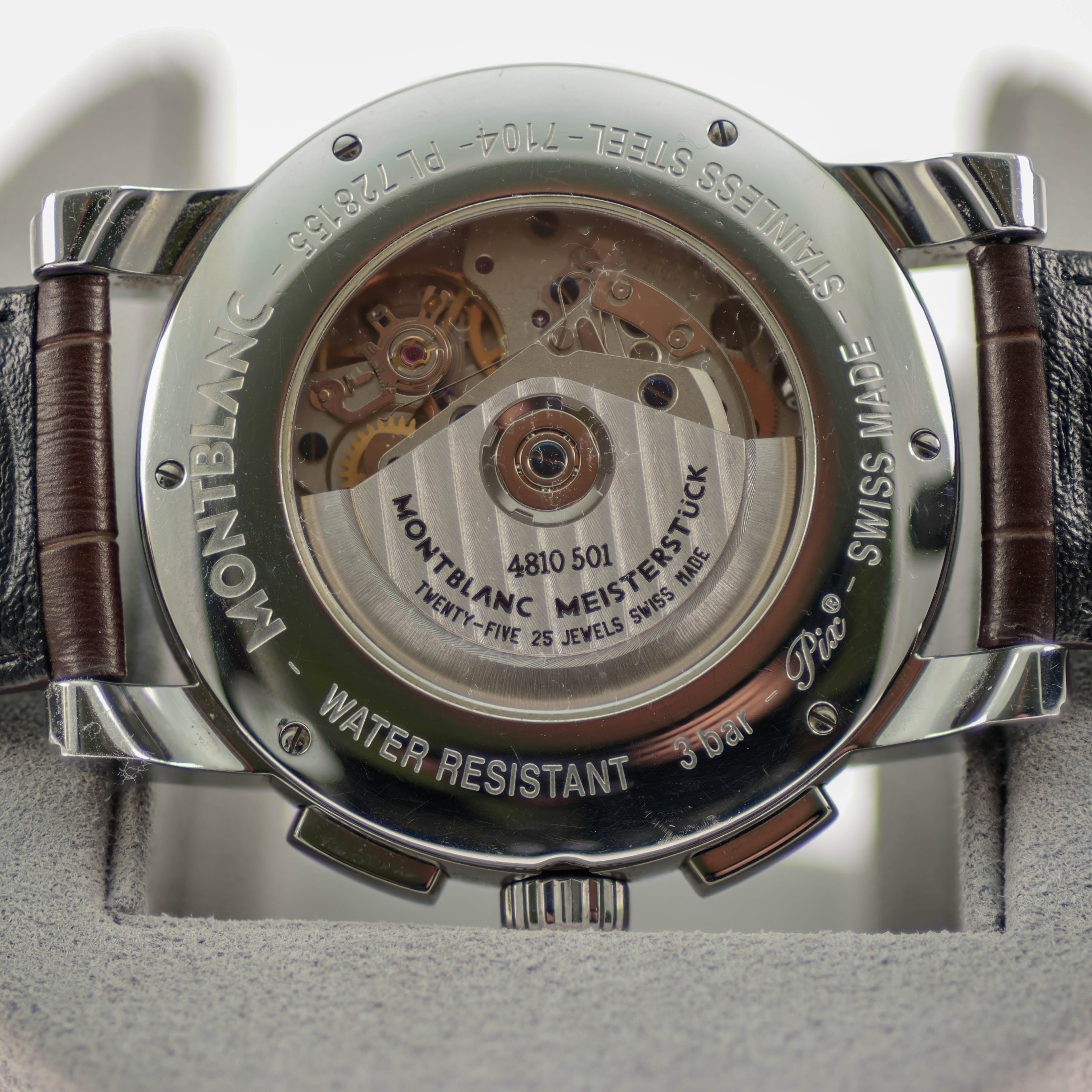 Stainless Steel Montblanc Star 105856 Automatic Chronograph Watch-3