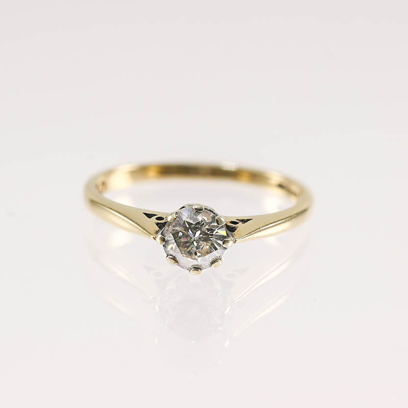 9Ct Gold 0.48Ct Diamond Solitaire Ring