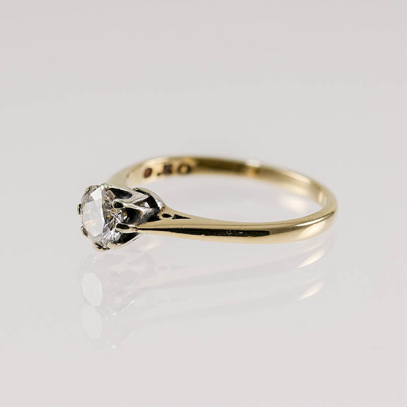 9Ct Gold 0.48Ct Diamond Solitaire Ring