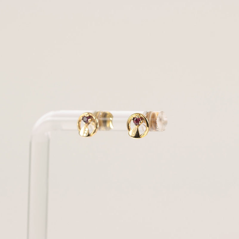 9Ct Gold Ruby Stud Earrings — preloved 9ct gold, Ruby | Sparklier Fine Jewellery
