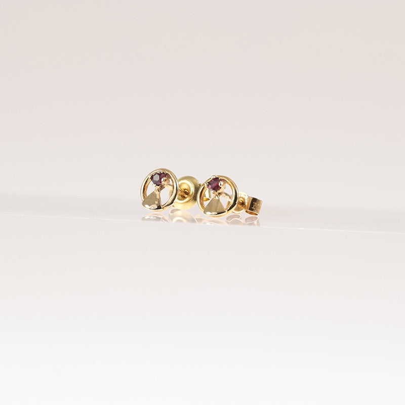 9Ct Gold Ruby Stud Earrings — preloved 9ct gold, Ruby | Sparklier Fine Jewellery