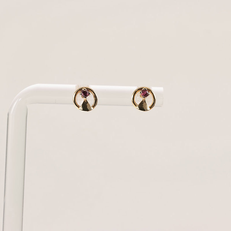 9Ct Gold Ruby Stud Earrings — preloved 9ct gold, Ruby | Sparklier Fine Jewellery