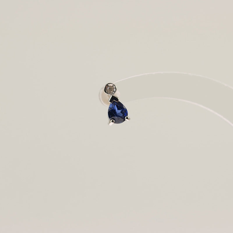 9Ct Gold Sapphire & Diamond Earrings — preloved 9ct gold, Sapphire | Sparklier Fine Jewellery
