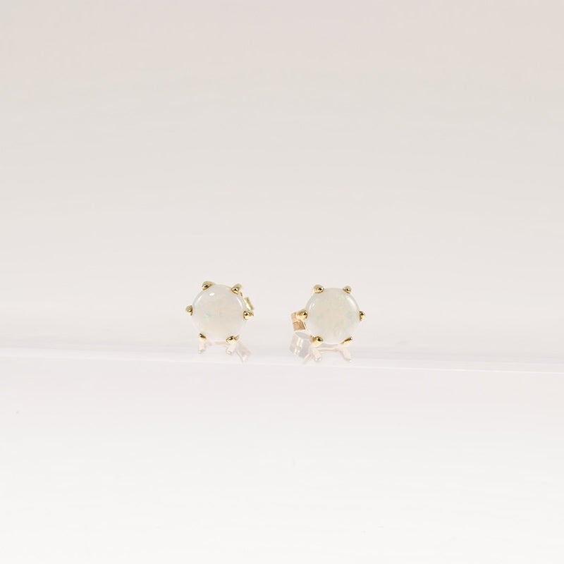 9Ct Gold Opal Stud Earrings — preloved 9ct gold, opal | Sparklier Fine Jewellery