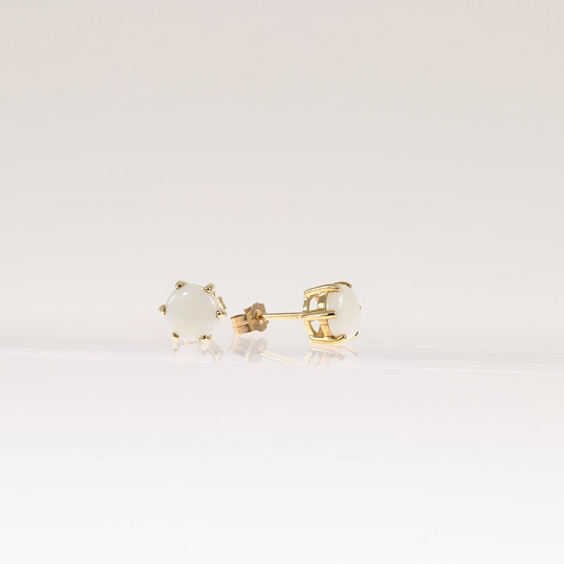 9Ct Gold Opal Stud Earrings — preloved 9ct gold, opal | Sparklier Fine Jewellery