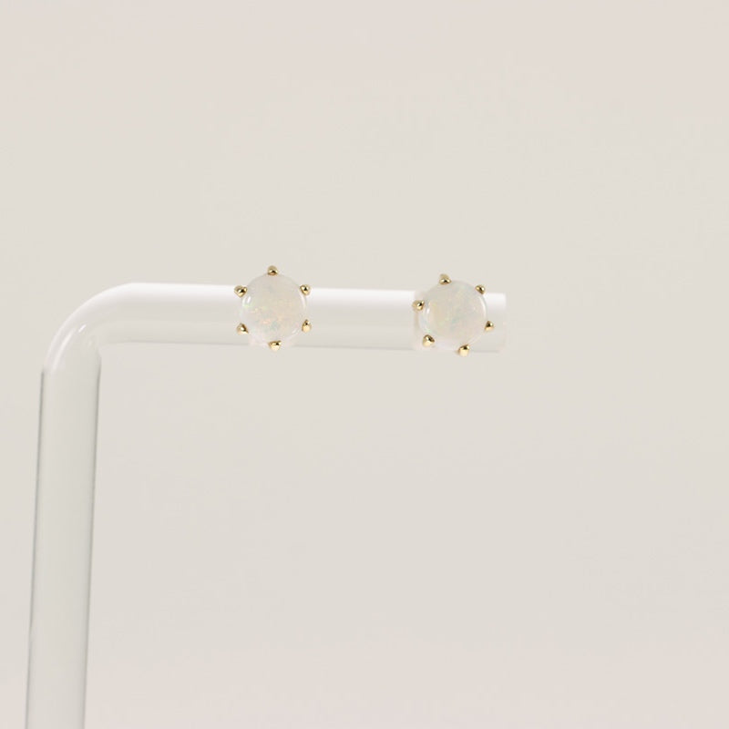 9Ct Gold Opal Stud Earrings — preloved 9ct gold, opal | Sparklier Fine Jewellery