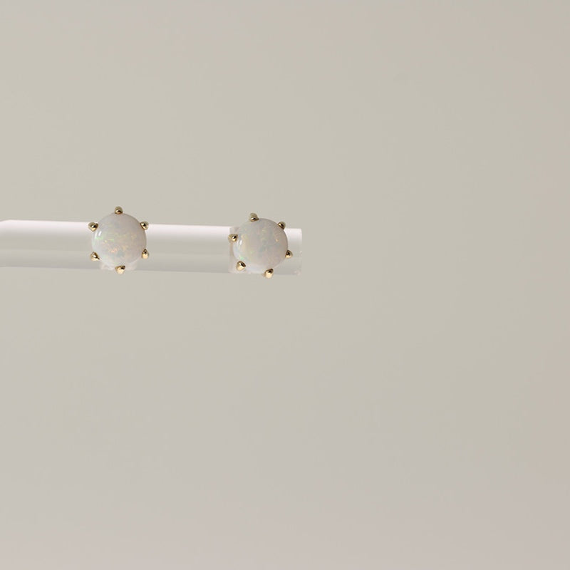 9Ct Gold Opal Stud Earrings — preloved 9ct gold, opal | Sparklier Fine Jewellery