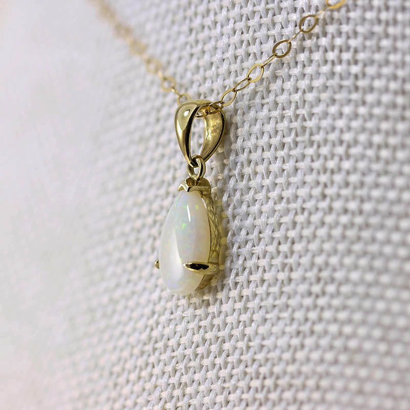 9Ct Gold Opal Teardrop Pendant