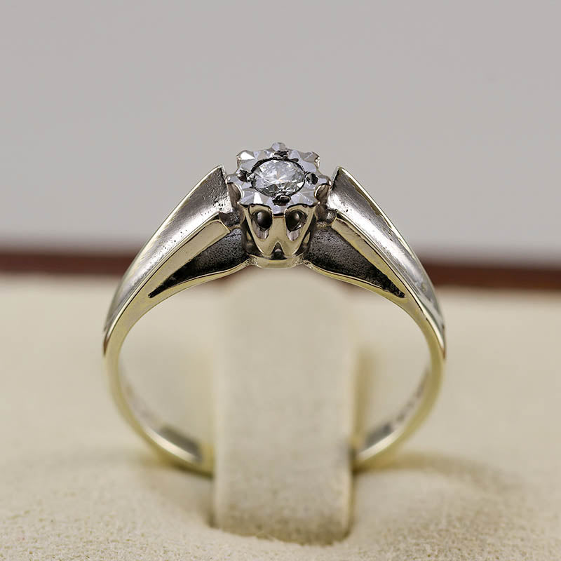 9Ct Diamond Solitaire Ring in 9ct Gold