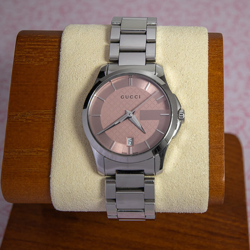 Gucci G-Timeless 126.5 Salmon Dial Watch-1
