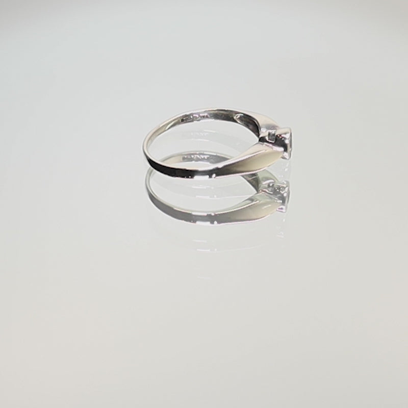 9Ct White Gold 0.12Ct Diamond Ring — product video