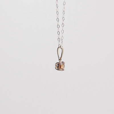 10Ct Gold Round Citrine Pendant