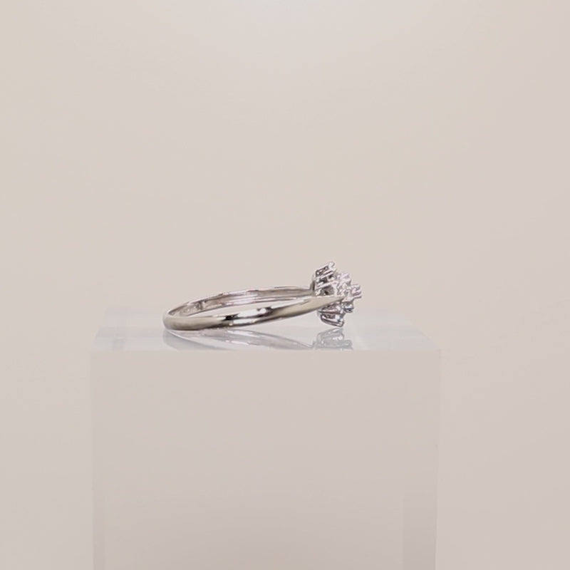9ct White Gold Diamond Cluster Ring — product video