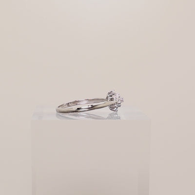9ct White Gold Diamond Cluster Ring — product video