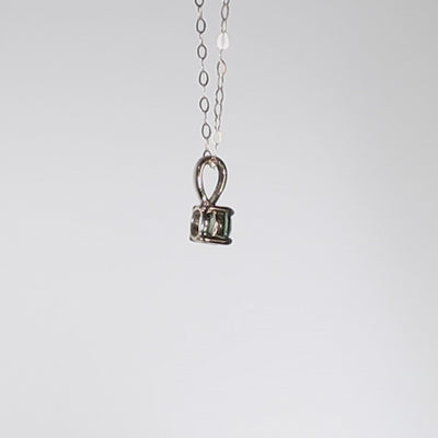 9Ct Gold Green Glass Pendant