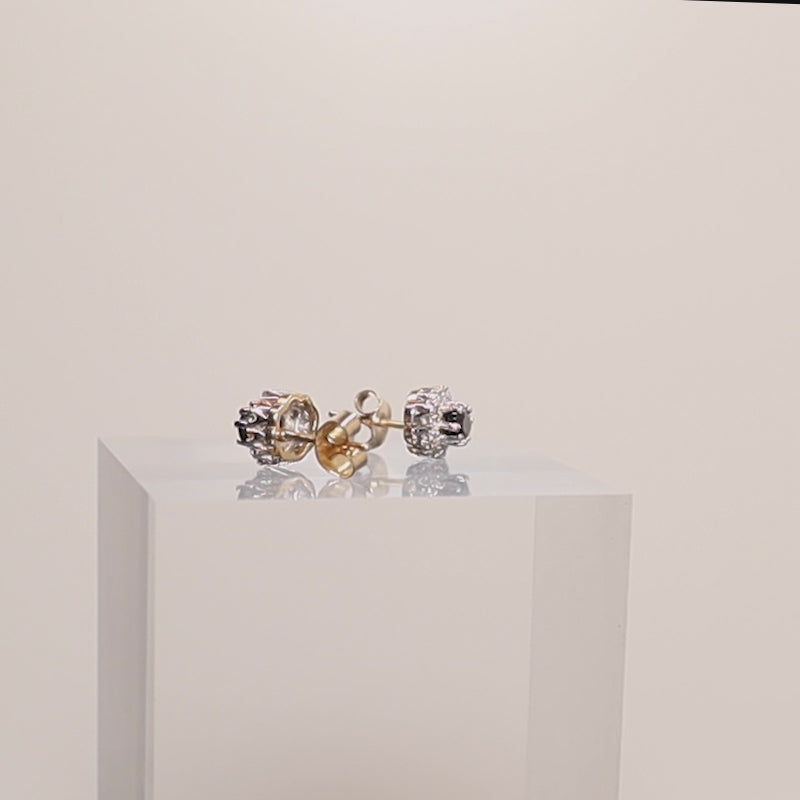 22Ct Gold & Silver Paired Amethyst Drop Earrings — product video