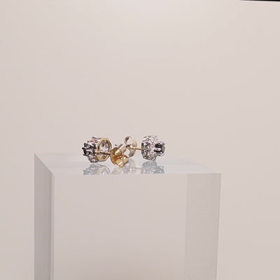 22Ct Gold & Silver Paired Amethyst Drop Earrings — product video