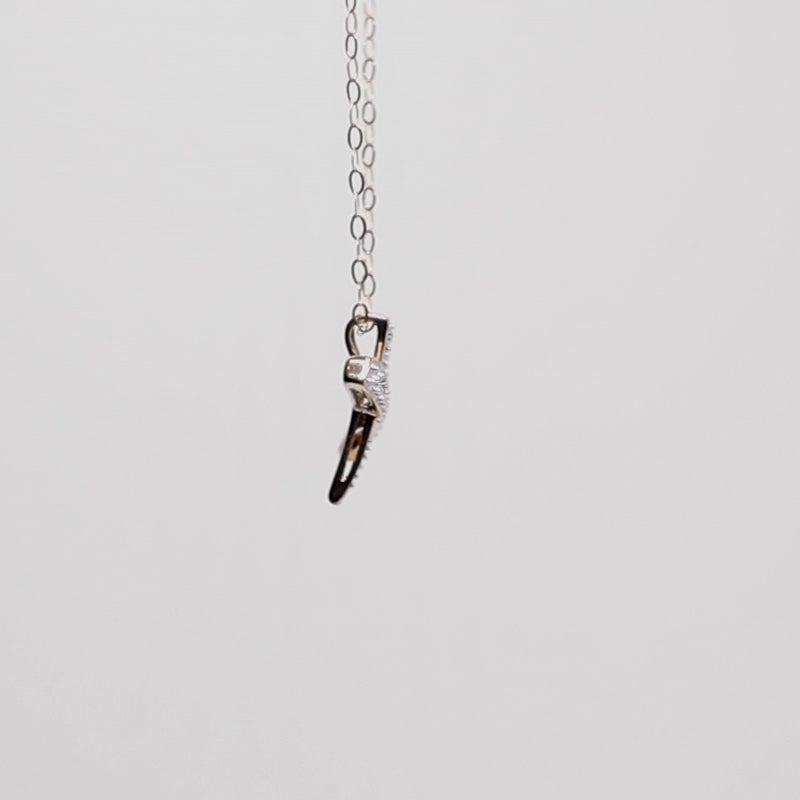 9Ct Gold Diamond Contemporary Cross Pendant
