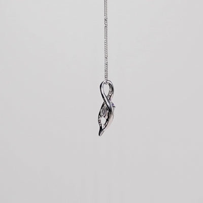 9Ct Gold Diamond And Tanzanite Pendant