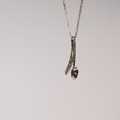 9Ct Gold Ruby & Diamond Pendant
