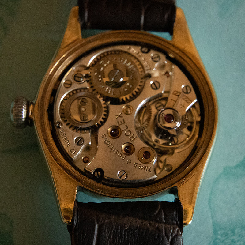 1953 9ct gold Glasgow Imported Rolex Imperial Oyster Ultra Prima-3