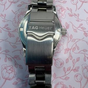 Tag Aquaracer ladies with pink mother of pearl dial, clasp view
